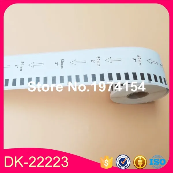 150x Rolls Brother Совместимые Этикетки DK 22223 dk dk22223 50 мм x 30 48 м etichette термо бумага клейкие