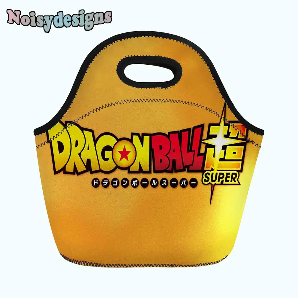 

Insulated Lunch Bags for Boys Anime Dragon Ball Cartoon Printed Men's Warm Office Box Boys Food Bags Picnic Handbag with Zippers