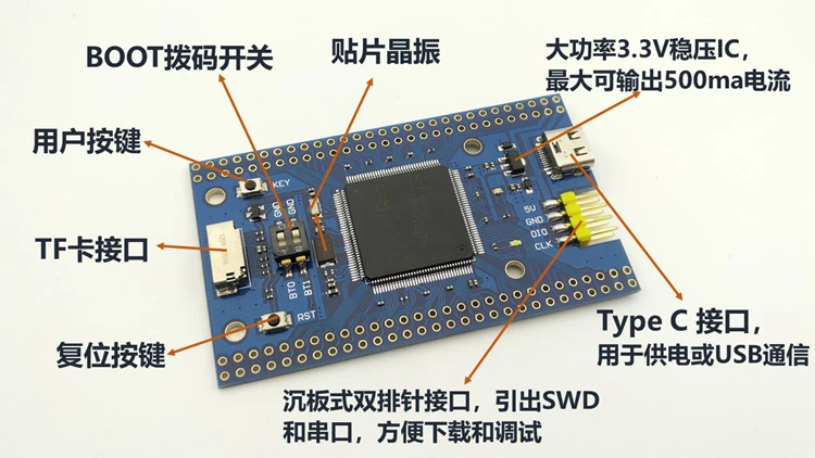 STM32F407ZGT6 минимальная системная основная плата антипассажирская STM32 макетная плата STM32F407 основная плата