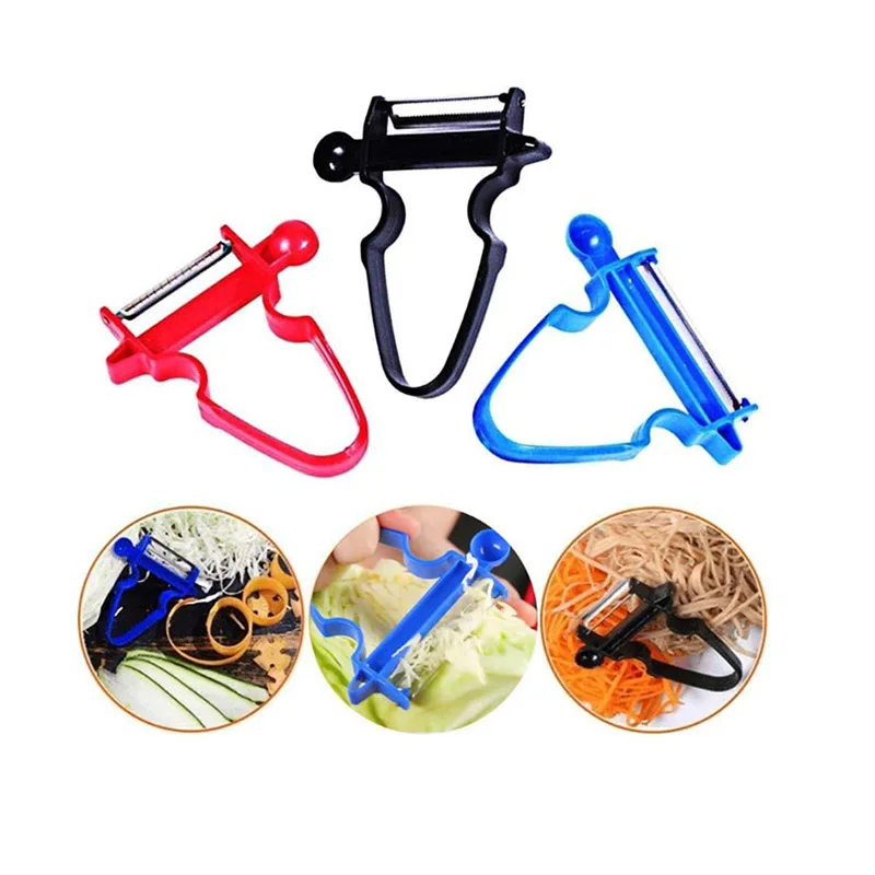 

3 pcs Set Slicer Shredder Peeler Julienne Cutter Multi-purpose Peel Stainless Steel Blade Zesters Kitchen Tools Peeler Set
