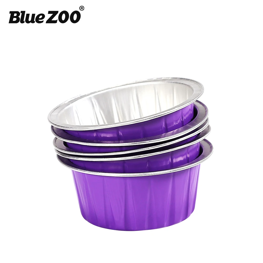 10pcs Set Hair Removal Wax Bowl For Hard Beans Purple Color Round