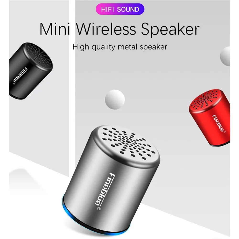 HIPERDEL Мини Bluetooth динамик беспроводной портативный бас стерео персонализированный