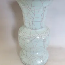 Редкий Старый китайский SongDynasty "Ge-печь для обжига" фарфор ваза, с отметкой