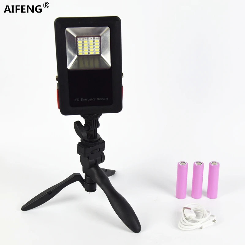 

AIFENG camping light rechargeable led lamp portable lantern 18650 LED Portable Floodlight Lantern for Camping Hiking Tent Light