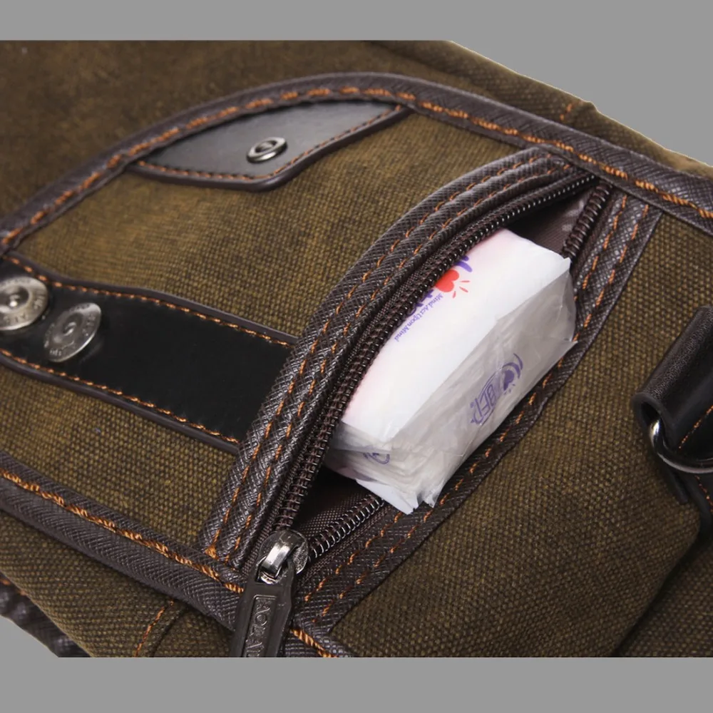 Для мужчин поясная Водонепроницаемый нейлон/холст messenger Сумки на плечо Crossbody