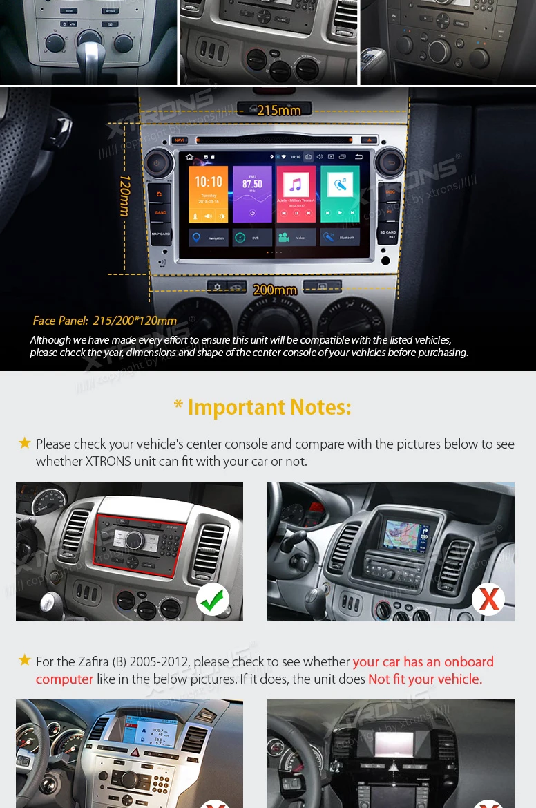 Excellent 7" Android 8.0 OS Car DVD Multimedia GPS Radio for Opel/Vauxhall Astra (H) 2004-2010 & Zafira (B) 2005-2012 & Vivaro 2006-2010 3