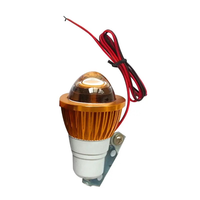 1 Pcs Dc12V Universal Bright White Led Strobe Light Motorcycle Headlight Indicator Fish Eye Lights 300Lm 3W Aluminum Alloy huismerk kopen in de aanbieding