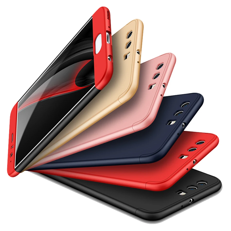 360 Degree Full Cover Case For huawei p10 Silicone Back phone cases Body Protection |