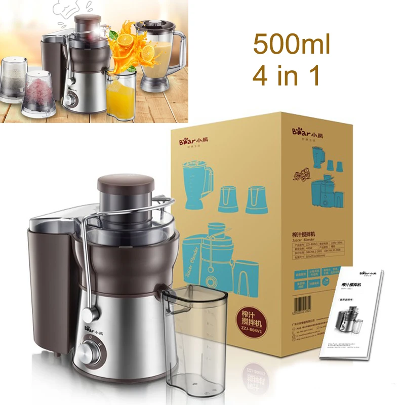 

15% JA158,4in1 High Speed Centrifugal Juicer 500ml 2 Gear Speed Washable Meat Grinders with Powerful Motor Dry Grinding Mince