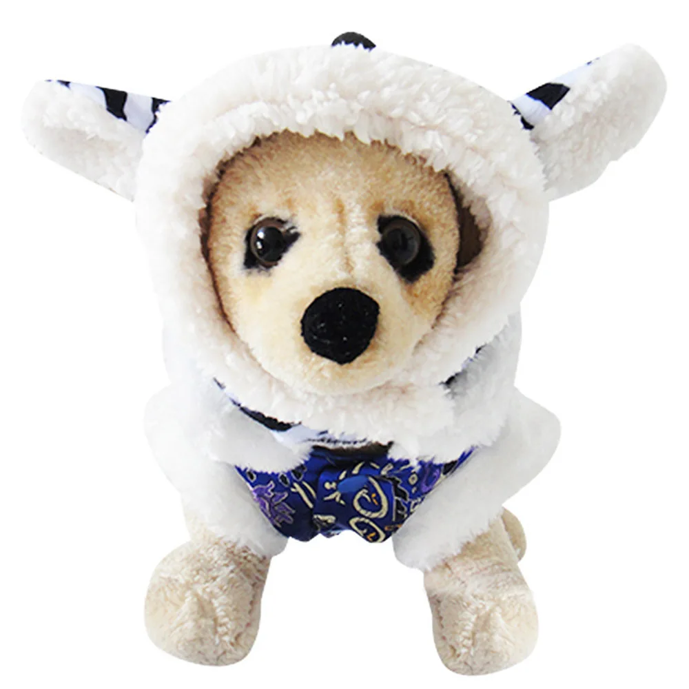 

Zebra Pattern Winter Dog Thicken Hat Dog Hats Festival Decor For Pets Warm Cotton Cap For Pet Cat Headwear For Puppy Accessories