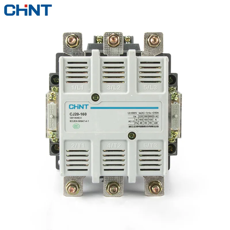 CHINT AC Contactor Two Normally Open Two Normally Closed CJ20-160 36V 110V 220V 380V CHINT AC Contactor Two Normally Open Two Normally Closed CJ20-160 36V 110V 220V 380V