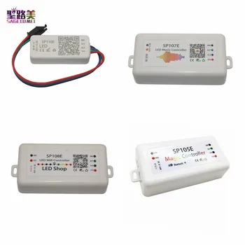 

DC5-24V SP110E SP105E LED Bluetooth controller SP107E music SP108E wifi controller for WS2811 WS2812 pixels Led Strip Light Tape