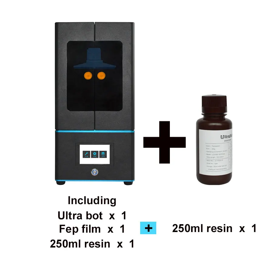 

Ultrabot Newest Free Shipping UV Resin 3D Printer 3.5 inch Colorful Touch Screen LCD High Precision SLA Plus Size