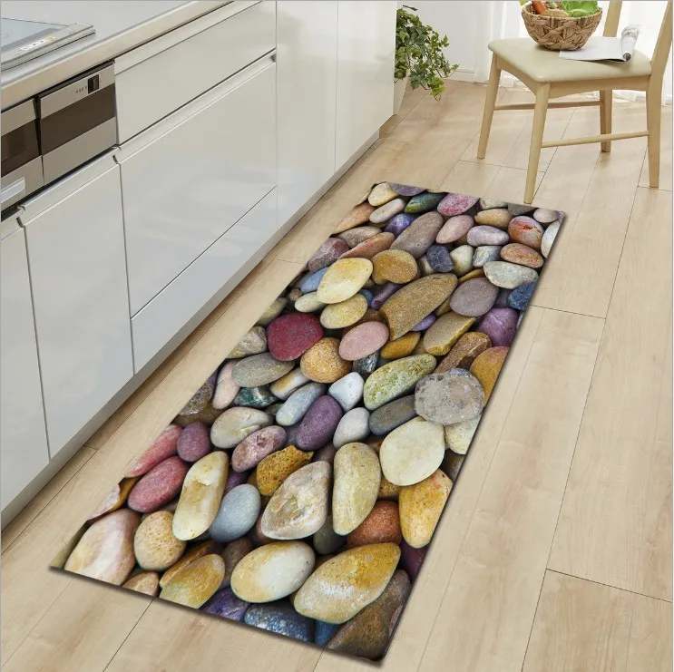 Pebble коврики с принтом для входной двери Нескользящие ковры для журнальный столик для гостиной пол впитывающие коврики кухонные коврики