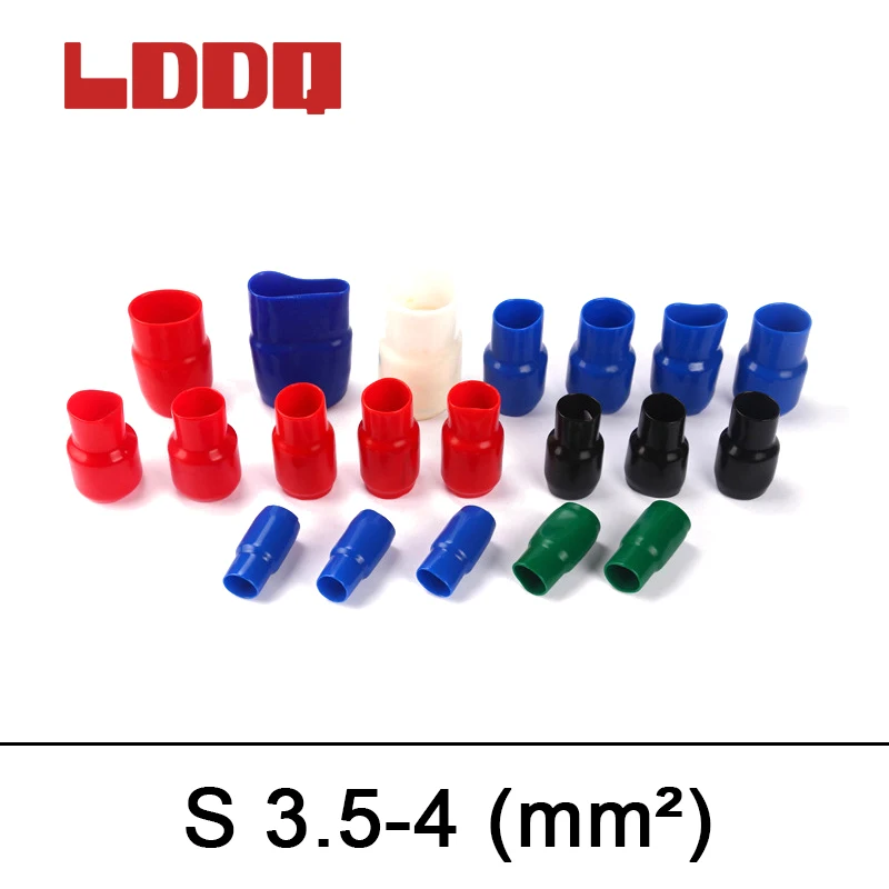 LDDQ 500pcs Soft Sleeve Insulation Terminal Wire End Caps Insulated