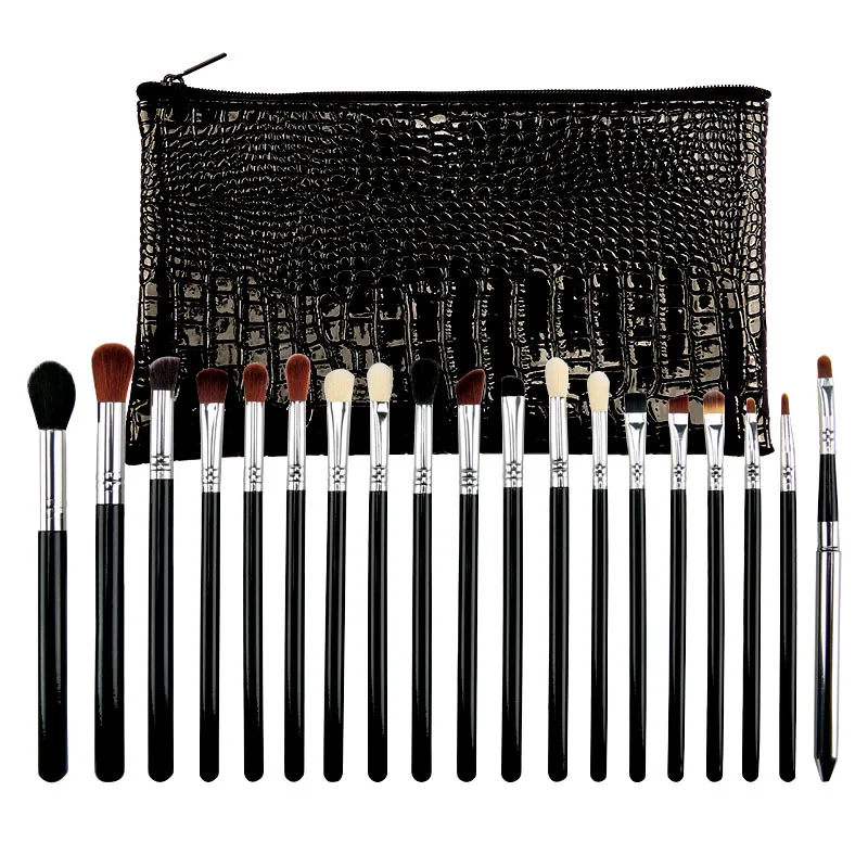 

Makeup Brush Set Cosmetics Foundation Blending Blush Makeup Brushes Tools Powder Eye Shadow 19pcs with Bag