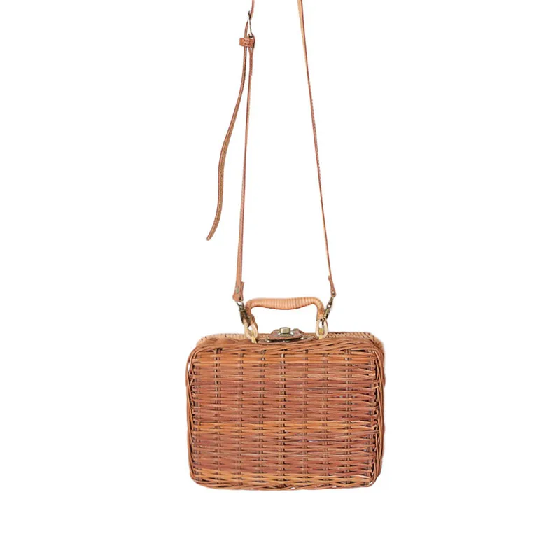 small straw beach bag