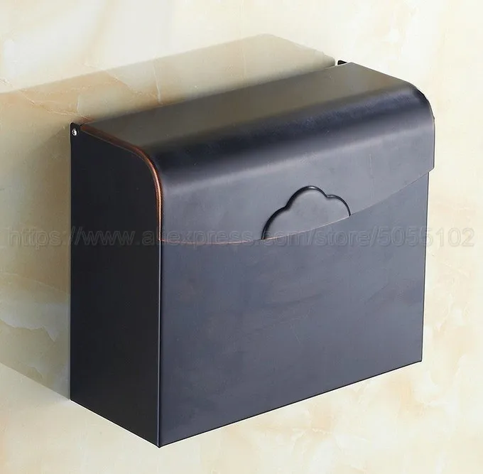 Black Finish Toilet Paper Holder waterproof Design/Bronze Paper Towel Holder/Fashion Roll Holder,Bathroom tissue box zba300