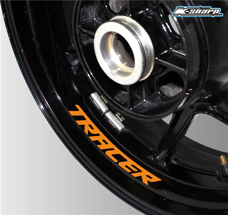 Высокое качество moto rcycle rim логотип наклейка светоотражающие Аксессуары для автомобиля украшения для YAMAHA tracer 900 700 900gt - Цвет: K-LQT-TRACER-13