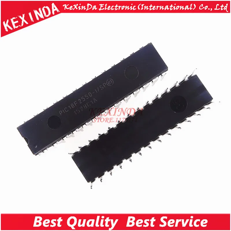PIC18F2550-I/SP PIC18F2550 18F2550 DIP-28 IC 10 шт./1 лот бесплатная доставка | Электронные компоненты и