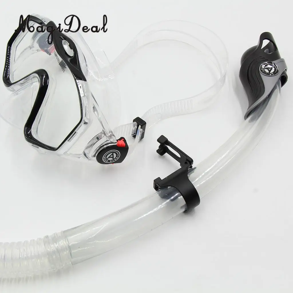 MagiDeal Universal Plastic Clip Snorkel Keeper Retainer Replacement for Attaching Mask Strap Scuba Diving Snorkeling Equipment