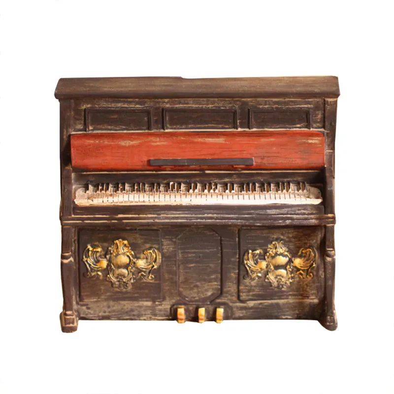 

Home Decor Retro Piano Piggy Bank Vintage Zakaka Money Box Saving Coin Money Box Safe Coin Money Box for Kids Toy Gift