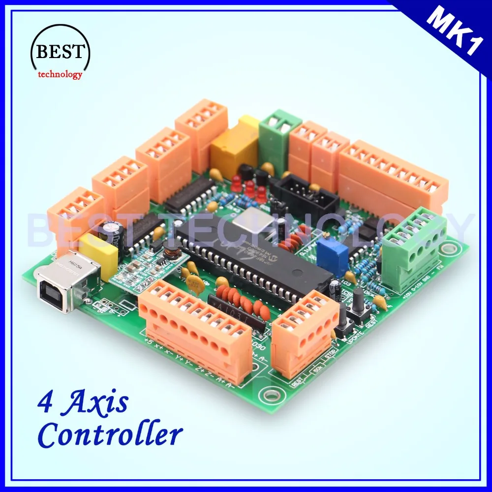 

4 Axis USB CNC Controller CNC USB Interface Board USB CNC 2.1 MK1 MACH3 Upgrading Control Board !!