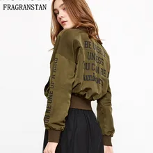 Женская Весенняя Осенняя Новая модная короткая куртка с буквенным принтом на молнии, свободная повседневная верхняя одежда для женщин с круглым вырезом, высококачественное пальто NB1