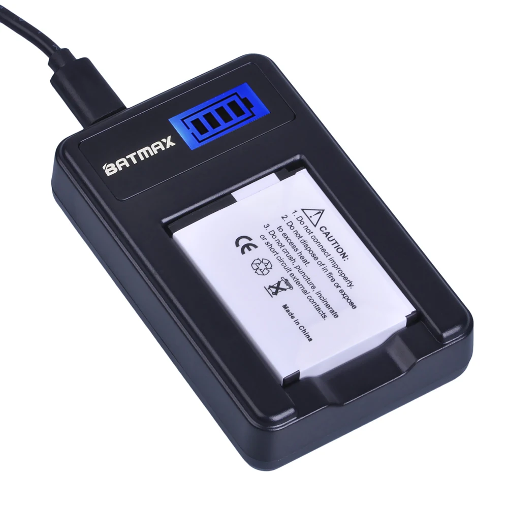 Батарея для камеры Batmax 4 шт. EN EL12 + ЖК Зарядное устройство USB Nikon Coolpix S9700 S9500 S9400 S9300