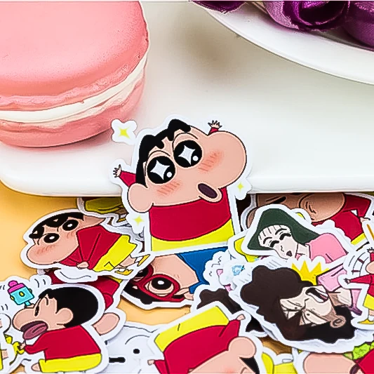 40 шт. креативные милые самодельные наклейки crayon Shin chan nowara shnnosuke для