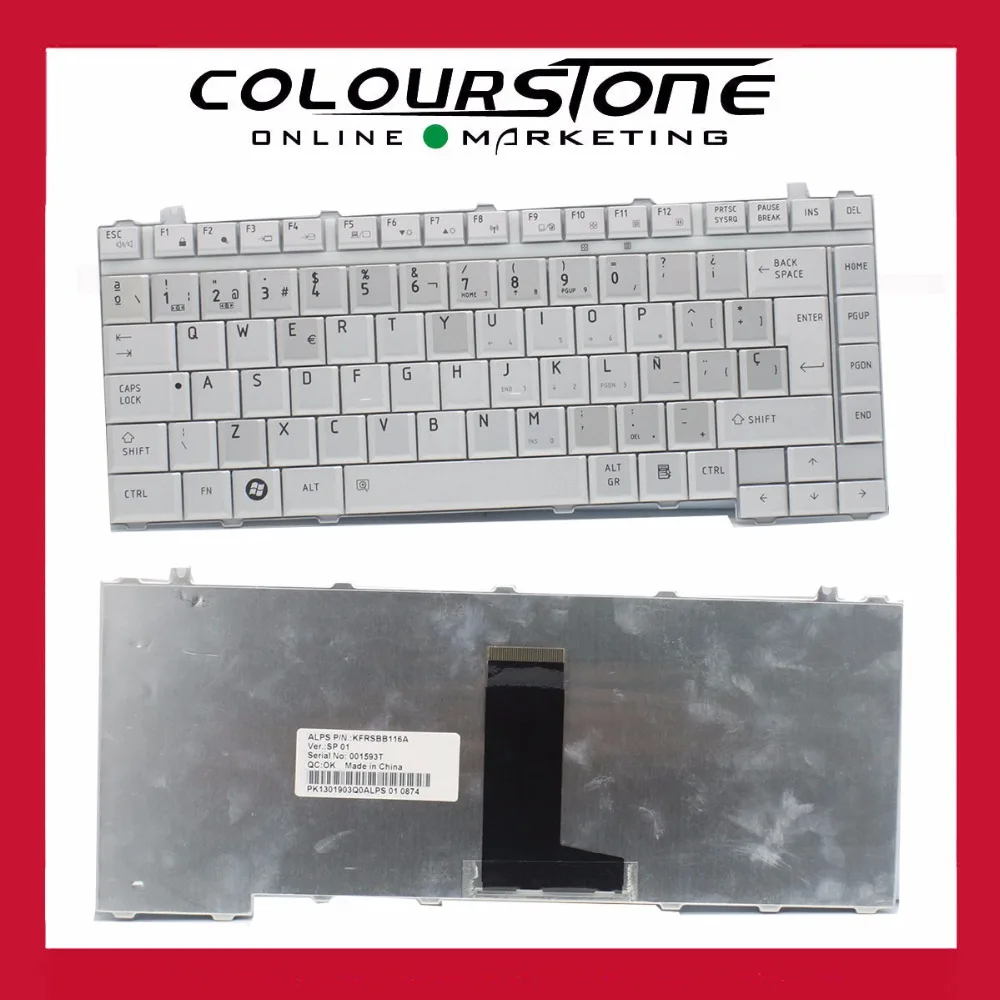 

Teclado SP laptop Keyboard for Toshiba Satellite A200 A205 A210 A215 laptop keyboard KFRSBB116A