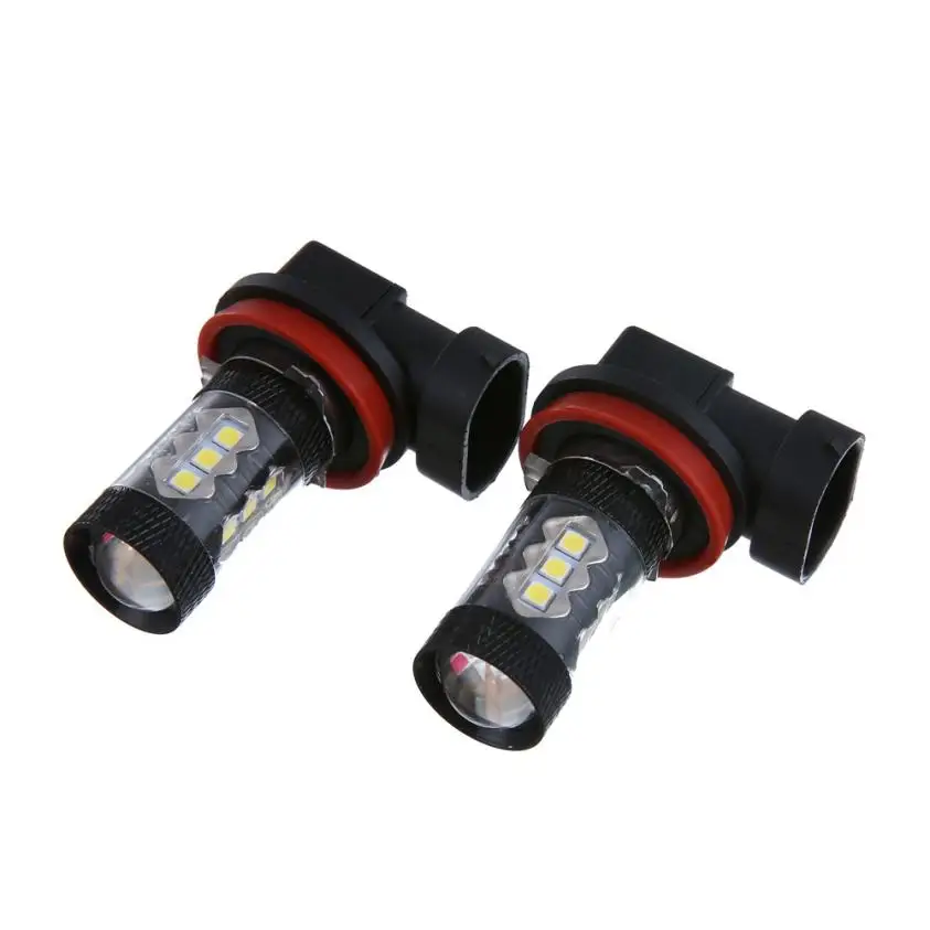 Car Fog Lights 2PC 3030 80W H8 H11 High Power Led High temperature