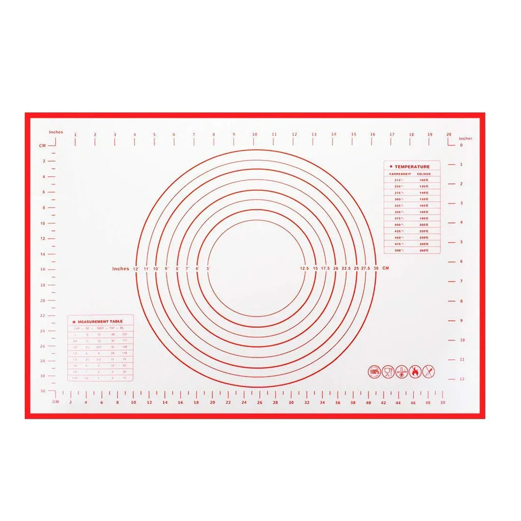 Кухонный силиконовый кондитерский коврик, разделочный блок, инструмент, коврик для помадки, коврик для раскатки теста, нескользящая кухонная ПП разделочная доска