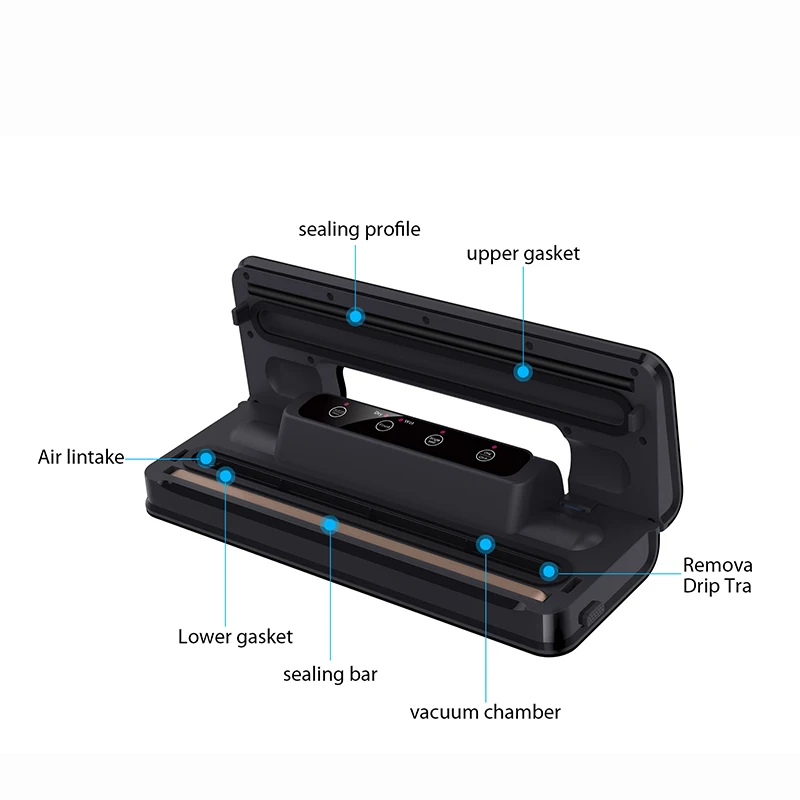 portable automatic electric mini household handheld food saver plastic sealer vacuum food sealers vacuum packing machine