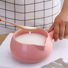 Керамическая кастрюля с горячим молоком для детского питания, маленький молочный горшок с одной ручкой, горшок для каши