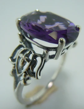 

The ancient silver contracted good-looking pattern purple noble temperament restoring ancient ways ring ring