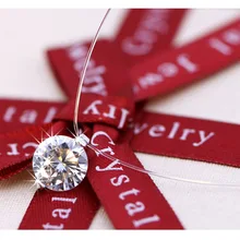 Лето Стерео прозрачная леска стелс ожерелье снежок Кристалл из австрийских замков цепь подарок на день Святого Валентина