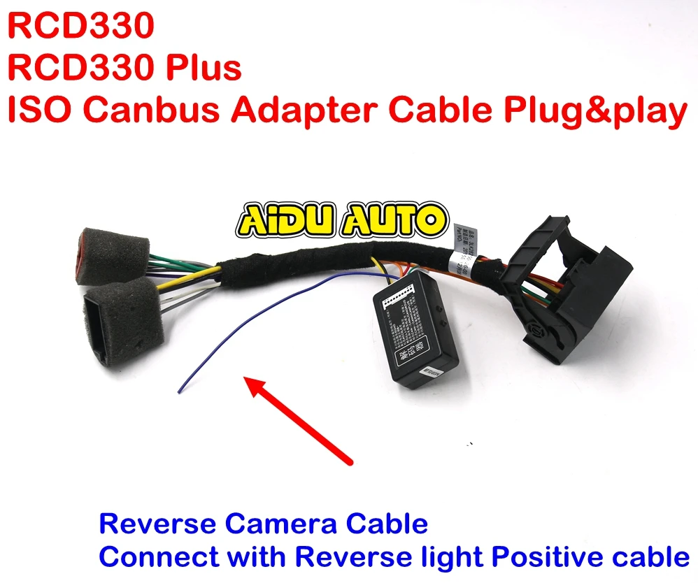 RCD330 Plus Plug&Play ISO Quadlock Adapter Cable w/ CANBUS Decoder  Simulator For VW Golf VI Jetta 5 6 MK5 MK6 Passat B6 Polo - AliExpress