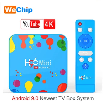 

Android 9.0 4G 128G TV BOX Allwiner H6 2.4G&5.8G Dual Wifi Bluetooth 4.0 H96 Set Top Box YouTube 4K 3D Moive 4G 32G Media Player