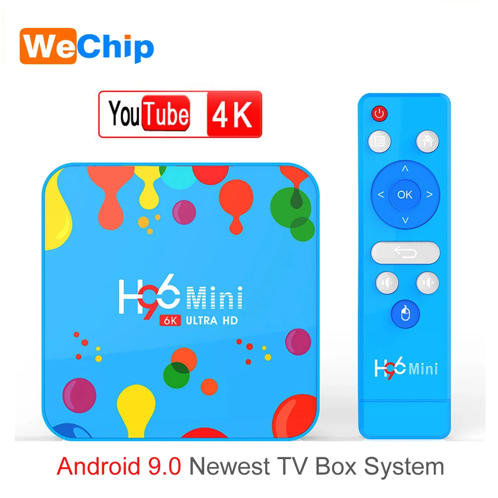 Android 9 0 4G 128G tv BOX Allwiner H6 2 &amp 5 8G Двойной Wi-Fi Bluetooth 4 H96 телеприставка YouTube 4K 3D Moive 32G