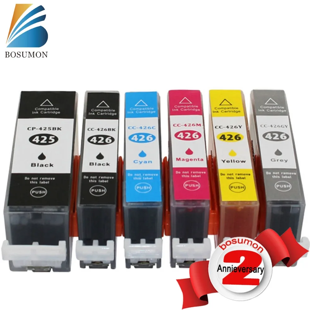 

6PK for Canon PGI-425 CLI-426 Ink Cartridges PGI425 CLI426 PGI 425 CLI 426 For MG5240 / 5140/6140/8140 / IP4840 / MX884 / IX6540