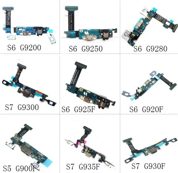 Микро-разъем док-станции доска зарядка через usb Порты и разъёмы гибкий кабель для samsung S6 G9200/8/9 S6edge+ G9300 S5 G900F S7 G930F G935F