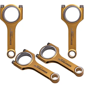 

Titanize Connecting Rod for Citroen C-Crosser For Peugeot 4007 4B12 2.4L engine ARP2000 Bolts 143.7mm Conrod