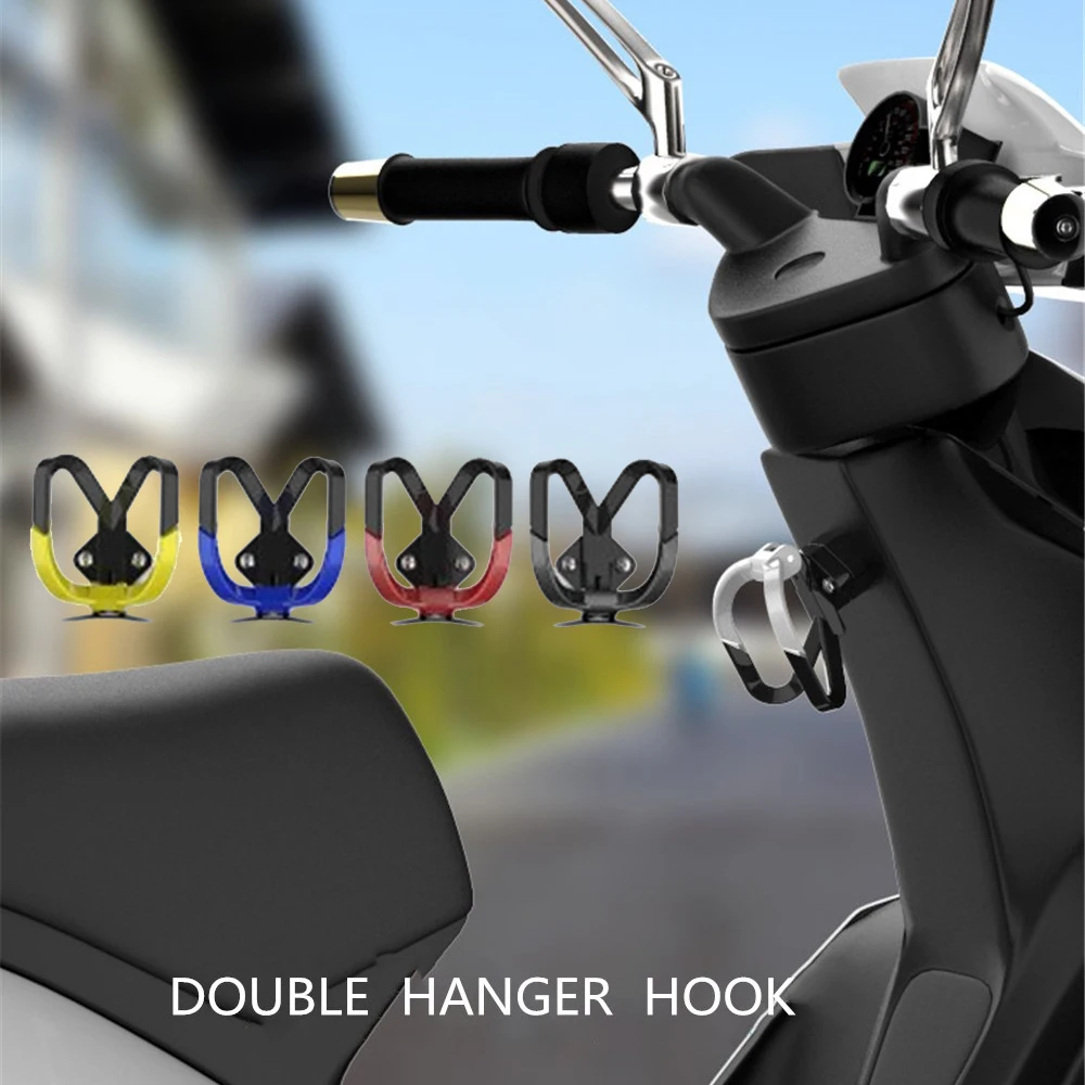 

Motorcycle Hanger Hook Stainless Steel Double Hook Motorcycles Bag Helmet Accessories Hanging Hook for Motorbike Scooter