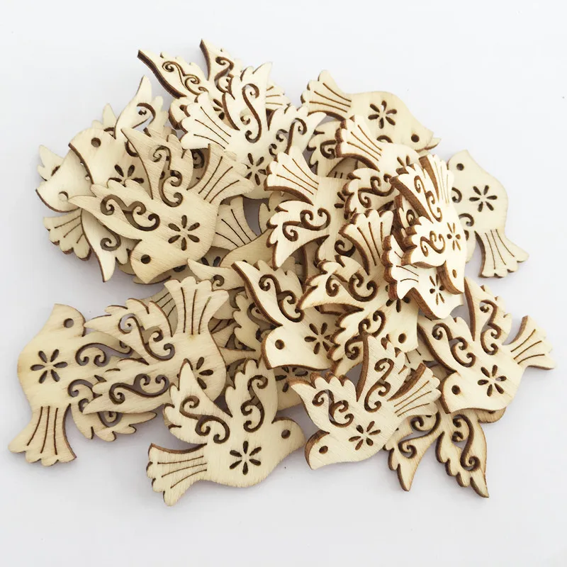 

Бесплатная доставка 100 шт./лот DIY деревянные пуговицы в форме птицы деревянные детские сады ручная работа домашнее украшение из дерева