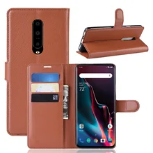 for OnePlus 7 Pro Case Soft PU Leather Kickstand Wallet Flip Case with Card Holder Fundas OnePlus 7 Pro Armor Protection Cover