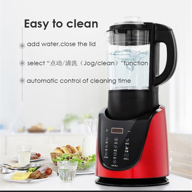 

220V Household Food Mixer 48000RPM Fast Speed Blender Cell-Wall Breaking Technology Food Processor 800W Heating Power 2L Cup