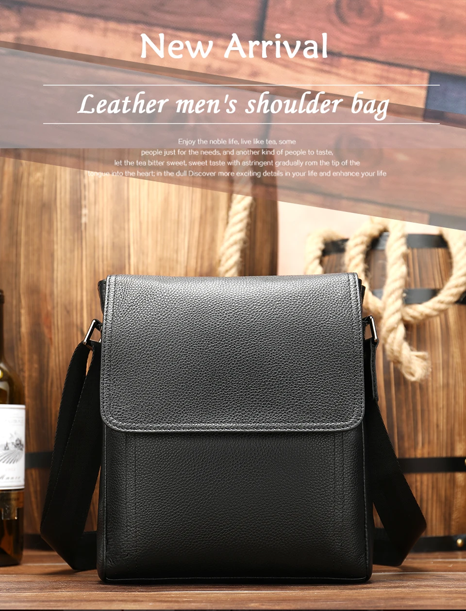 1 Famous Brand Leather Messenger Men's Shoulder Bag Male Casual Business Crossbody Tote Bags for Men Small Flap Handbag bolsas