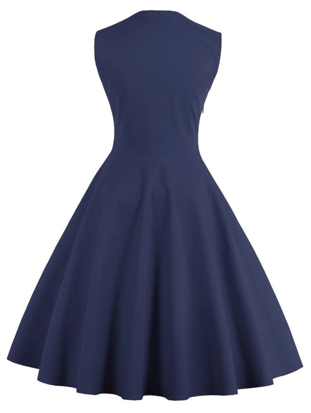 Women Polka Dot Summer Dress-4