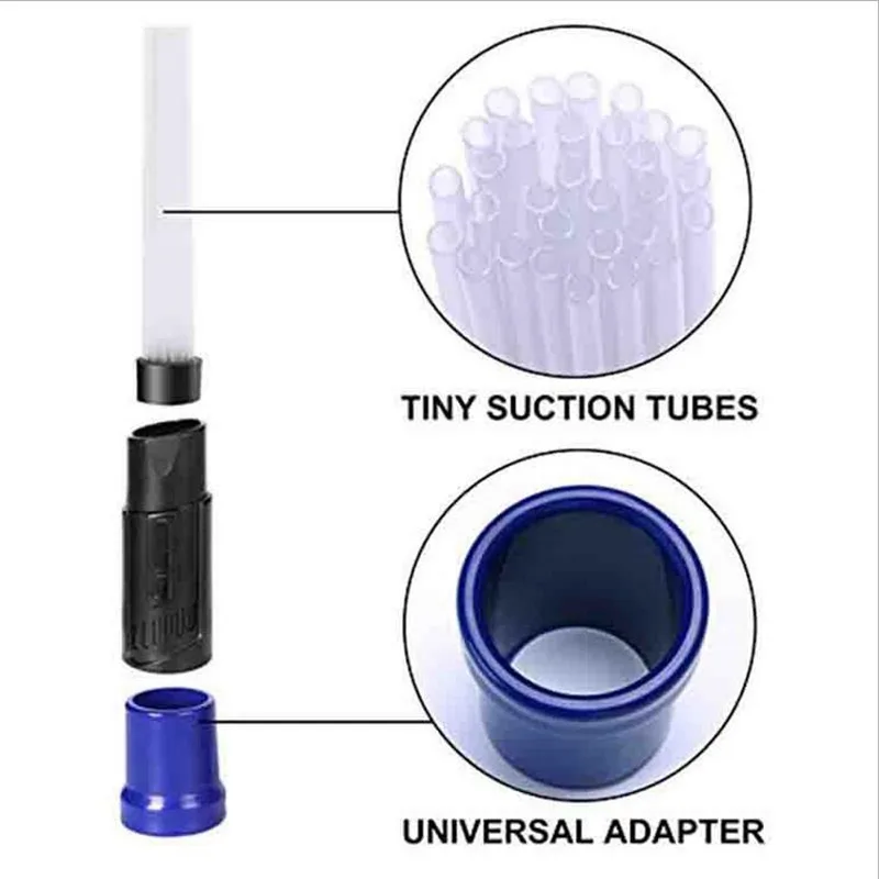 cleaning tools Multi-tube Vacuum Straw Cleaning Brush Tubes Dust Cleaner Remover for Keyboard Car Gap Dust Vacuum Attachment Dirt Clean Tools